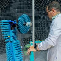JRC experts testing wireless communication and navigation systems at the European Microwave Signature Lab.