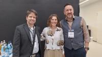 Zleva: Jakub Hruška (CzechInvest), Ebba Lund (CEO IASP), Ian Underdown (University of Nottingham Innovation Park)