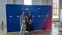 Zleva: Jakub Hruška (CzechInvest) a Laura Lecci, ředitelka EBN, Foto: Jakub Hruška